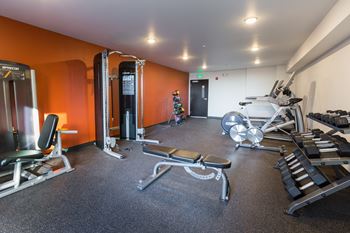 Fitness Center With Modern Equipment at The Henry, Tacoma, Washington